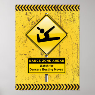 Affiche Zone de danse À l'avant-garde pour les danseurs Bu