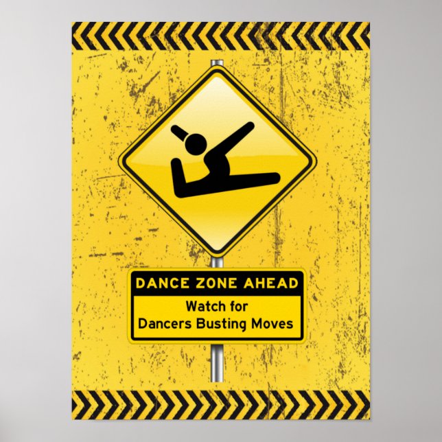 Affiche Zone de danse À l'avant-garde pour les danseurs Bu (Devant)