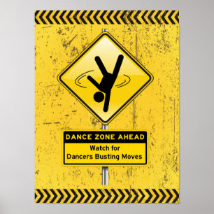 Affiche Zone de danse À l'avant-garde pour les danseurs Bu