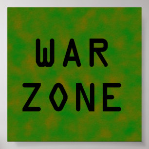 Affiche Zone de guerre