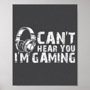 Affiche Zone de jeu Focus Gamer Tee Citation drôle