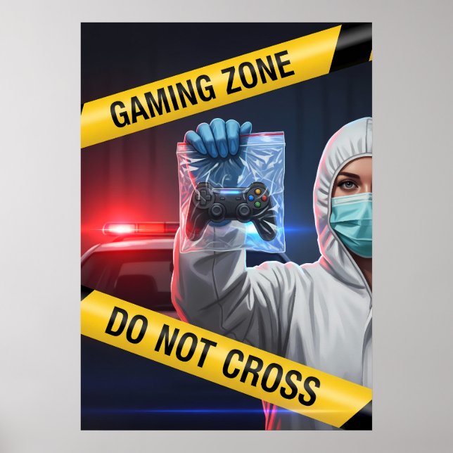 Affiche Zone de jeu Ne pas traverser (Devant)