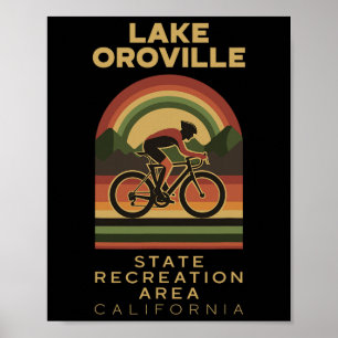 Affiche Zone de Récréation d'État du Lac Oroville VTT