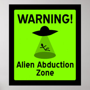 Affiche Zone étrangère d'abduction