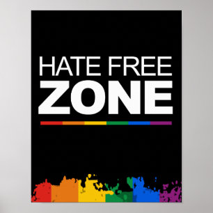 AFFICHE ZONE LIBRE DE HAINE