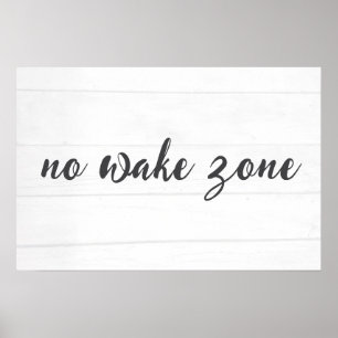 Affiche Zone sans sillage Texte sur bois