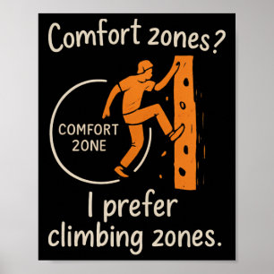 Affiche Zones de confort que je préfère Zones d'escalade G