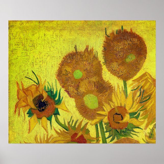 Affiche Zonnebloemen (Van Gogh) (Devant)