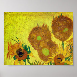 Affiche Zonnebloemen (Van Gogh)