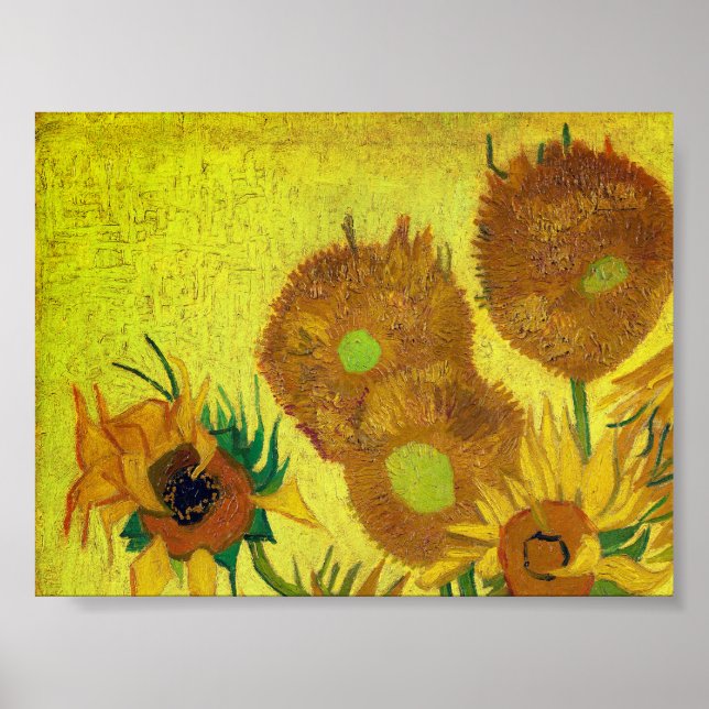Affiche Zonnebloemen (Van Gogh) (Devant)