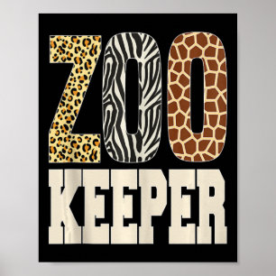 Affiche Zookeeper Animaux Zoo Wildlife Lover Safari Savann