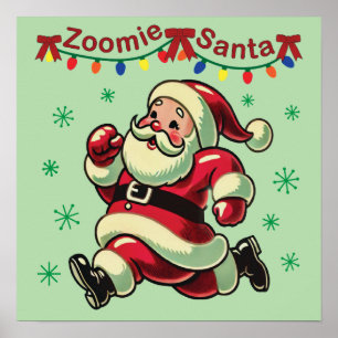 Affiche Zoomie Père Noël Noël