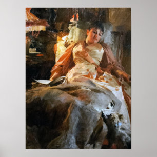 Affiche Zorn - Éclairage d'étude (Madame Rikoff)