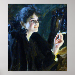 Affiche Zorn - La Fille, Cigarette 1892