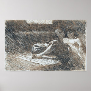 Affiche Zorn - Odalisque endormie 1886