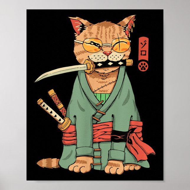 Affiche Zoro Chat Warrior (Devant)