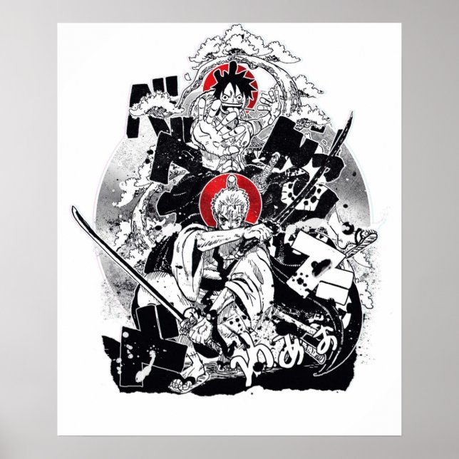Affiche Zoro et Luffy (Devant)