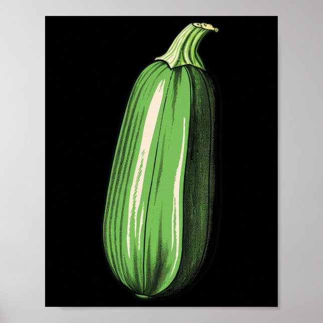 Affiche Zucchini Lazy Easy Funny Matching Halloween Costum (Devant)