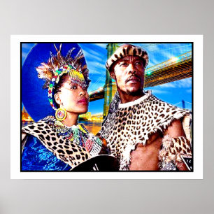 Affiche Zulu Warrior & Sa Reine :