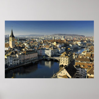Affiche Zurich, Suisse