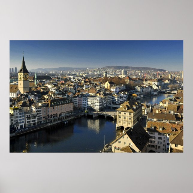 Affiche Zurich, Suisse (Devant)