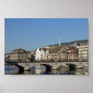 Affiche Zurich, Suisse