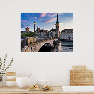 Affiche Zurich, Suisse