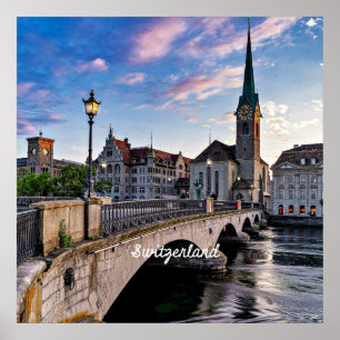 Affiche Zurich, Suisse