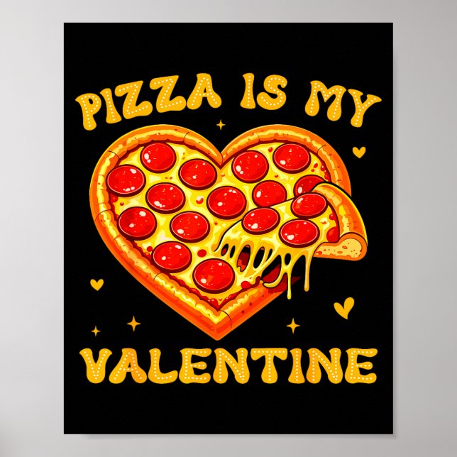 Affiche Zza Is My Valentine Funny Valentines Day Heart  (Devant)