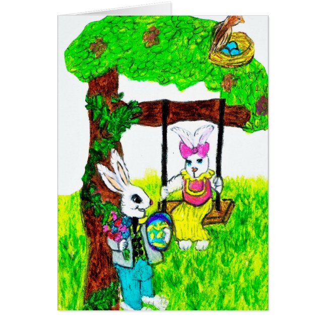 AFFICHER BUNNY LOVE card (Devant)