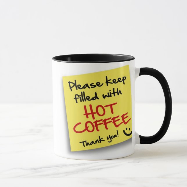 AFFICHER CAFE CHAUD - tasse (Droite)