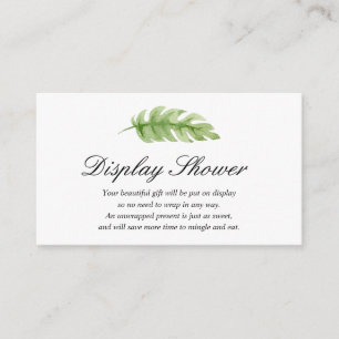 Afficher la carte d'insertion de Baby shower