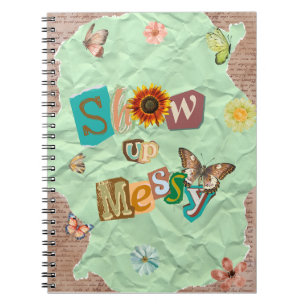 Afficher le Carnet spiral de la menthe de collage 