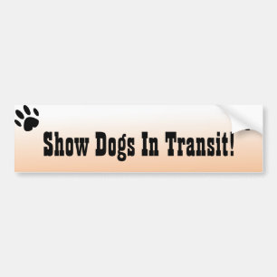 Afficher Les Chiens En Transit Sticker De Bumper