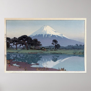 Affiches 富 士 山 川, Mt.Fuji, Suzukawa, Yoshida, Woodcut