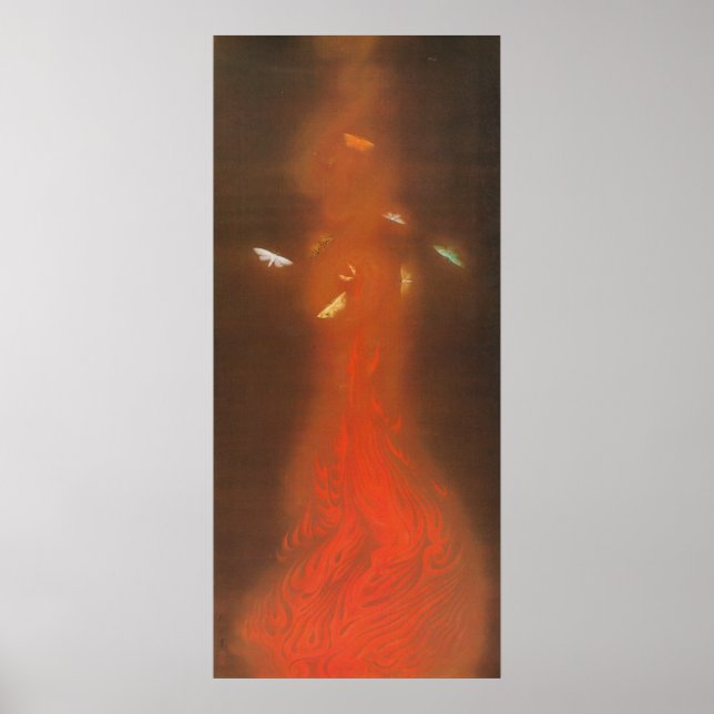 Affiches 炎 舞, 速 水 御 舟 Danse des Flammes, Gyoshu (Devant)