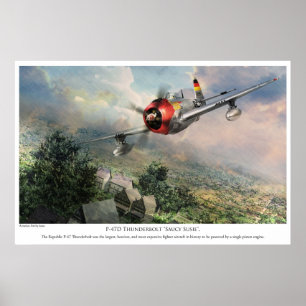 AFFICHES 航 空 芸 術 ポ タ"P-47Dの"SU"