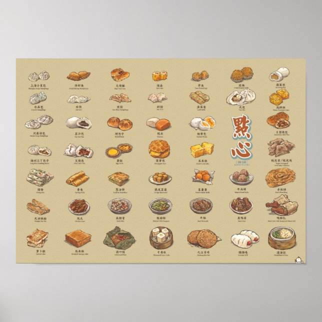 Affiches 點 心 | Somme De Dim (A3) (Devant)