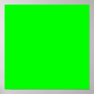 Affiches 00FF00 Vert Citron