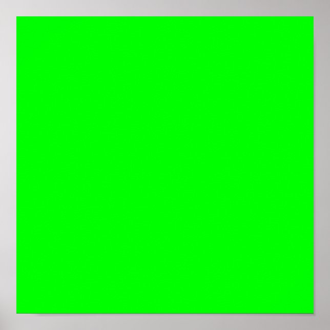 Affiches 00FF00 Vert Citron (Devant)