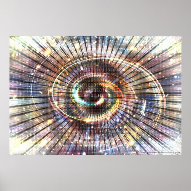 Affiches 010010101001010101 (partie 2) | Cyberespace binair (Devant)