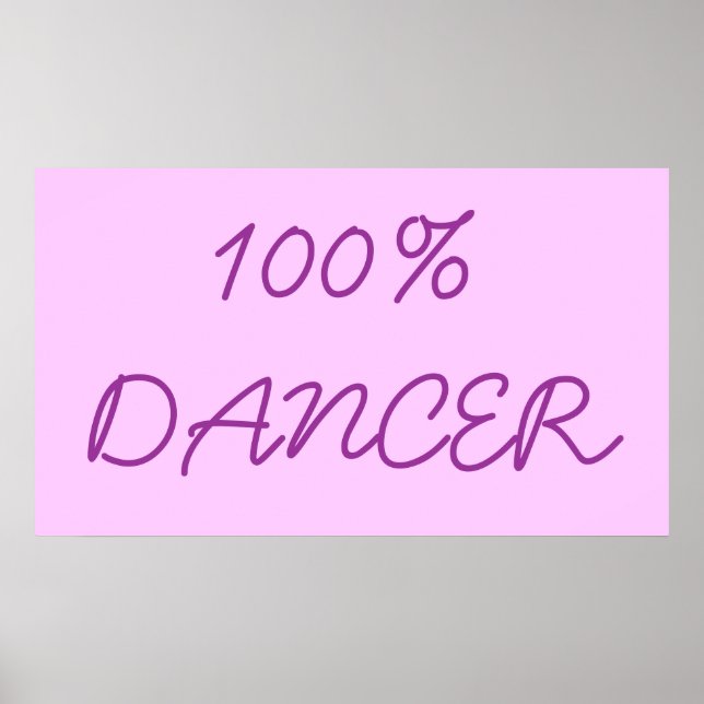 AFFICHES 100% DANCER (Devant)