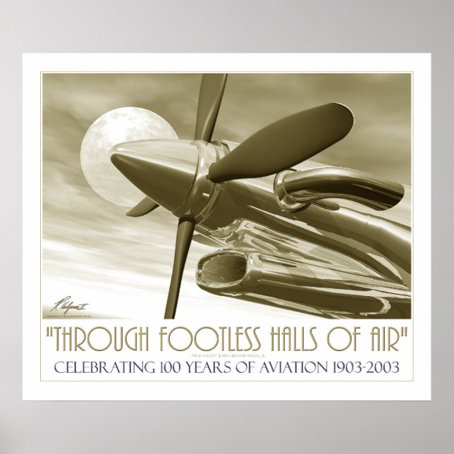 Affiches 100e anniversaire de vol gros imprimé (Devant)