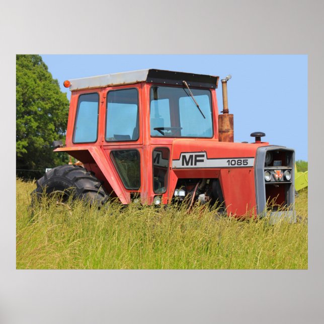 Affiches 1085 Massey Ferguson Parked In A Field (Devant)