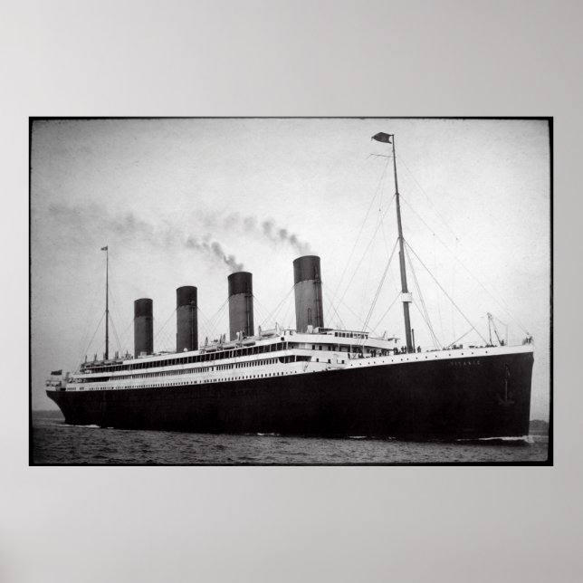 Affiches 10 AVRIL 1912 TITANIC PARte de SOUTHAMPTION (Devant)