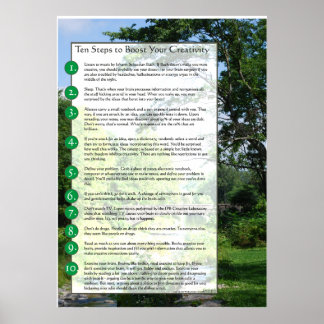 Affiches 10 étapes pour stimuler votre créativité