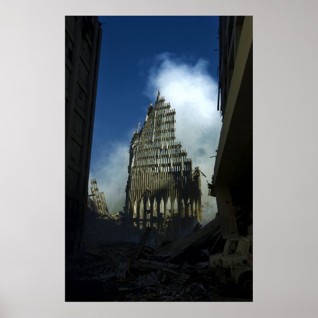 Affiches 11 septembre 2001 Le World Trade Center reste (Devant)