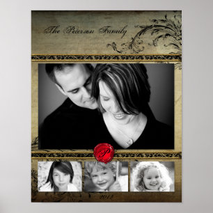 Affiches 11"x14" 4 Fente Famille Collage Montage Rejoice