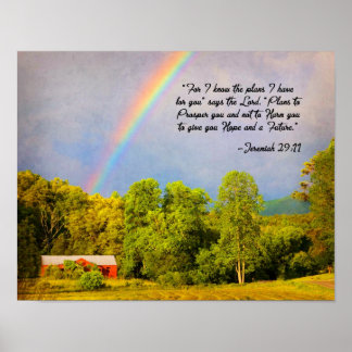 Affiches 11x14 Imprimer -Jérémie 29:11...Car je connais les