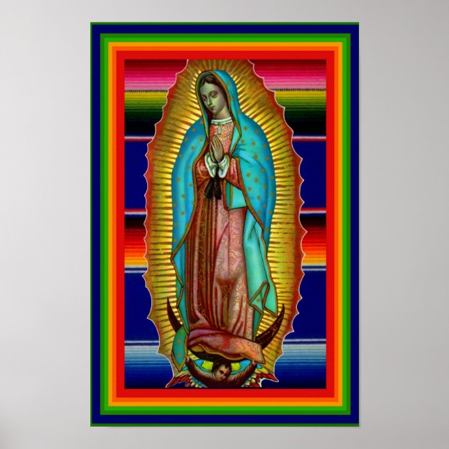 Affiches 12x18 Our Lady of Guadalupe Zarape Tilma (Devant)